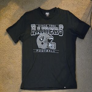 47 Brand Black Raiders Graphic Tee